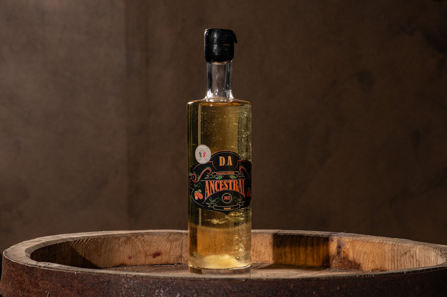 Liqueur Artisanale ANCESTRAL de kumquat. Bouteille: 50cl - 17%