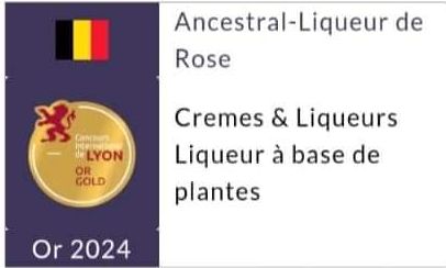 Liqueur Fabrication Artisanale ANCESTRAL de rose Bouteille: 25cl - 12%
