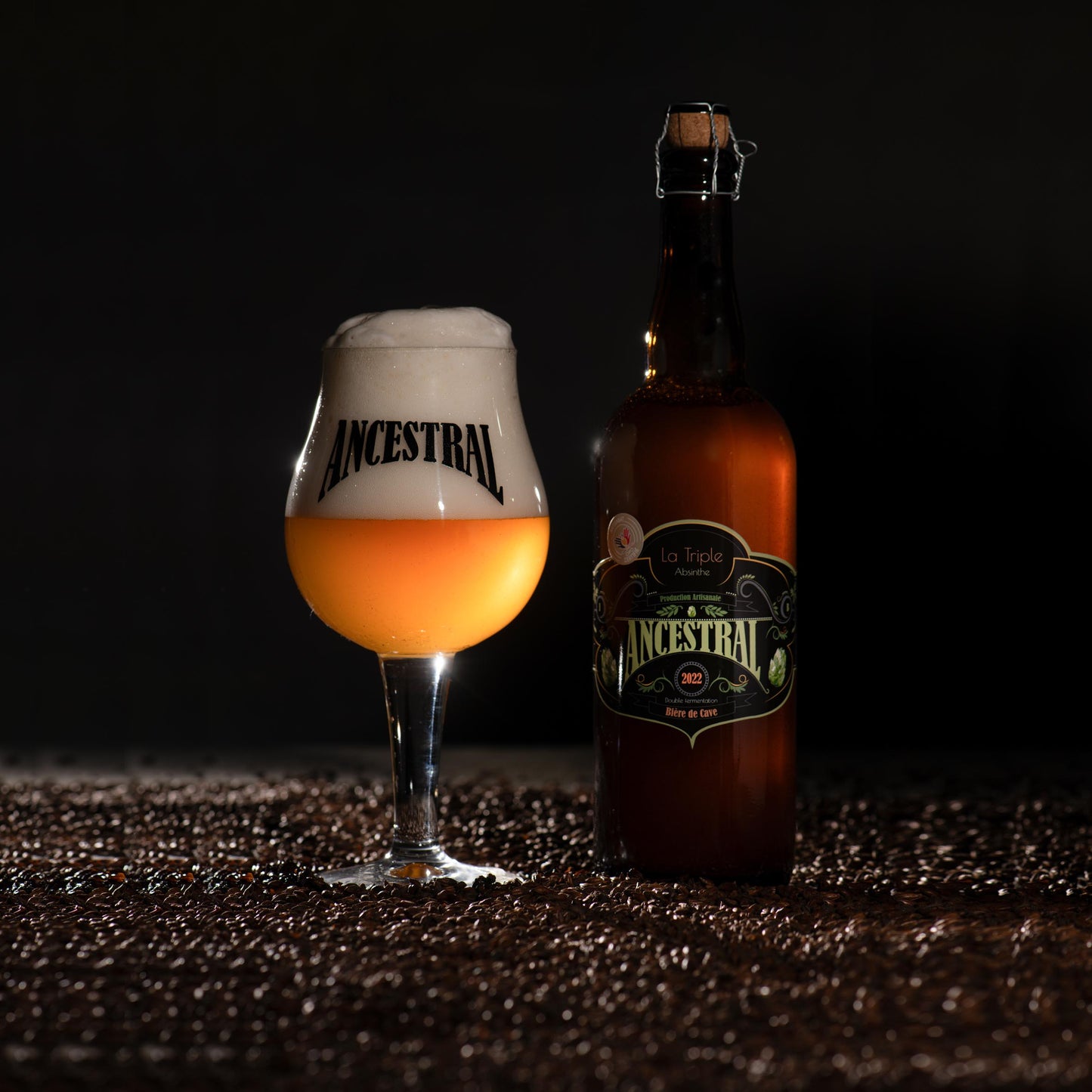 Bière Artisanale ANCESTRAL La Triple à l'Absinthe. 13%