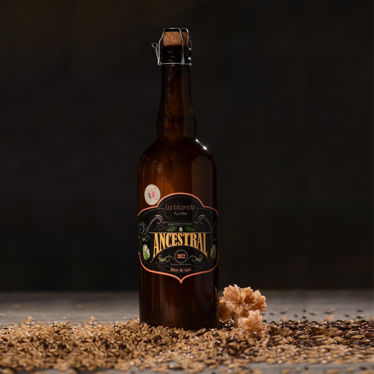 Bière Artisanale ANCESTRAL Blonde au miel 7,5%