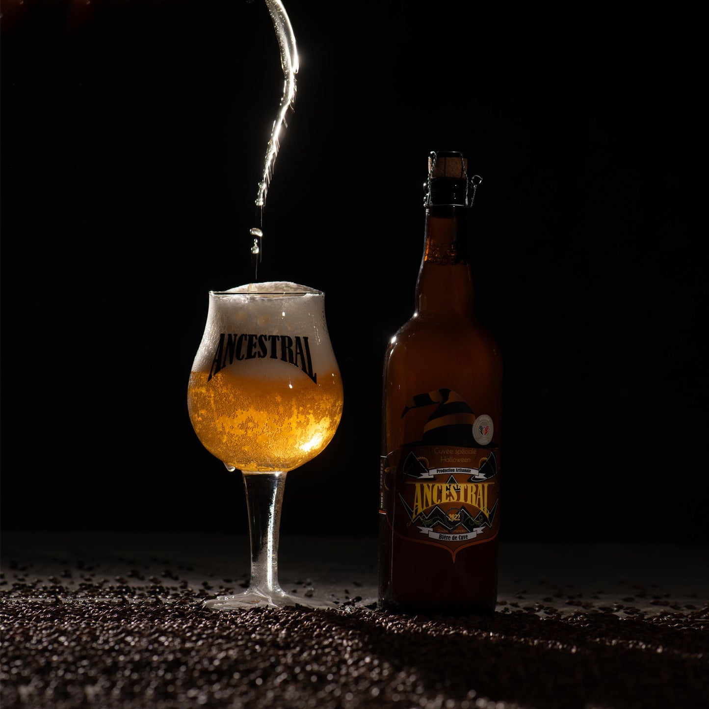 Bière Artisanale ANCESTRAL Cuvée spéciale Halloween. ...%