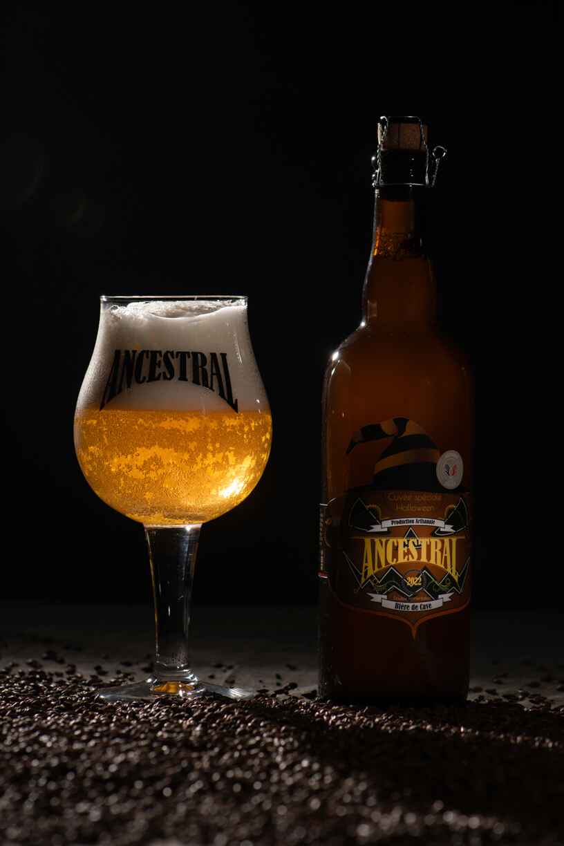 Bière Artisanale ANCESTRAL Cuvée spéciale Halloween. ...%